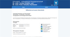 Desktop Screenshot of chirurgie-schaefer.de